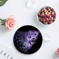 thumbnail image 4 of RYLABLUE Leopard Set of 4 Round Coaster for Drinks, Absorbent Ceramic Stone Coasters Cup Mat with Cork Base for Home Kitchen Room Coffee Table Bar Decor, 4 of 5