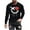 Black, variant on Long Sleeve Tee Shirts for Men Graphic 3D Smiling Face Print Casual Pullover Big and Tall Crewneck Sweatshirts Sports Tees
