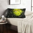 thumbnail image 6 of Uemuo Ball Print Throw Pillow Case – Cozy & Soft Cushion Cover, Hypoallergenic Pillow Case for Sleeping, Perfect for Women with Envelope Closure-16"x24", 6 of 6