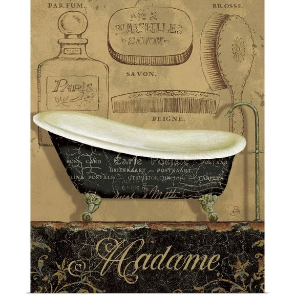 Great BIG Canvas | Rolled Daphne Brissonnet Poster Print entitled Bain de Madame