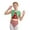 Red, variant on TiaoBug Miss Santa Dance Costume Sequins Sleeveless Gymnastics Leotard Dance Bodysuits Green 6