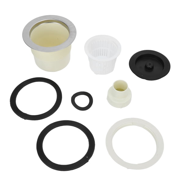 Tapón De Drenaje Grande Para Bañera Y Fregadero - Acero Inoxidable Y Plástico, Para Peluquería, Cocina, 8-9 Cm