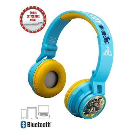 Bluetooth Headphones for Kids Wireless Rechargeable Kid Friendly Sound (Toy Story