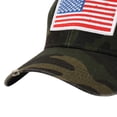 thumbnail image 3 of Lispipm Classic Low Profile Baseball Cap for Men Women Adjustable Cotton Hats with USA Flag Pattern Unisex Outdoor Sport Caps Green, 3 of 6