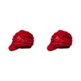 thumbnail image 1 of Wweixi Warm Up In Style With Fashionable Wool Cap For Cold Weather Knitted Hats Knitted Caps Funny Hat Wool Hat Ear Protectors red 2Set, 1 of 6