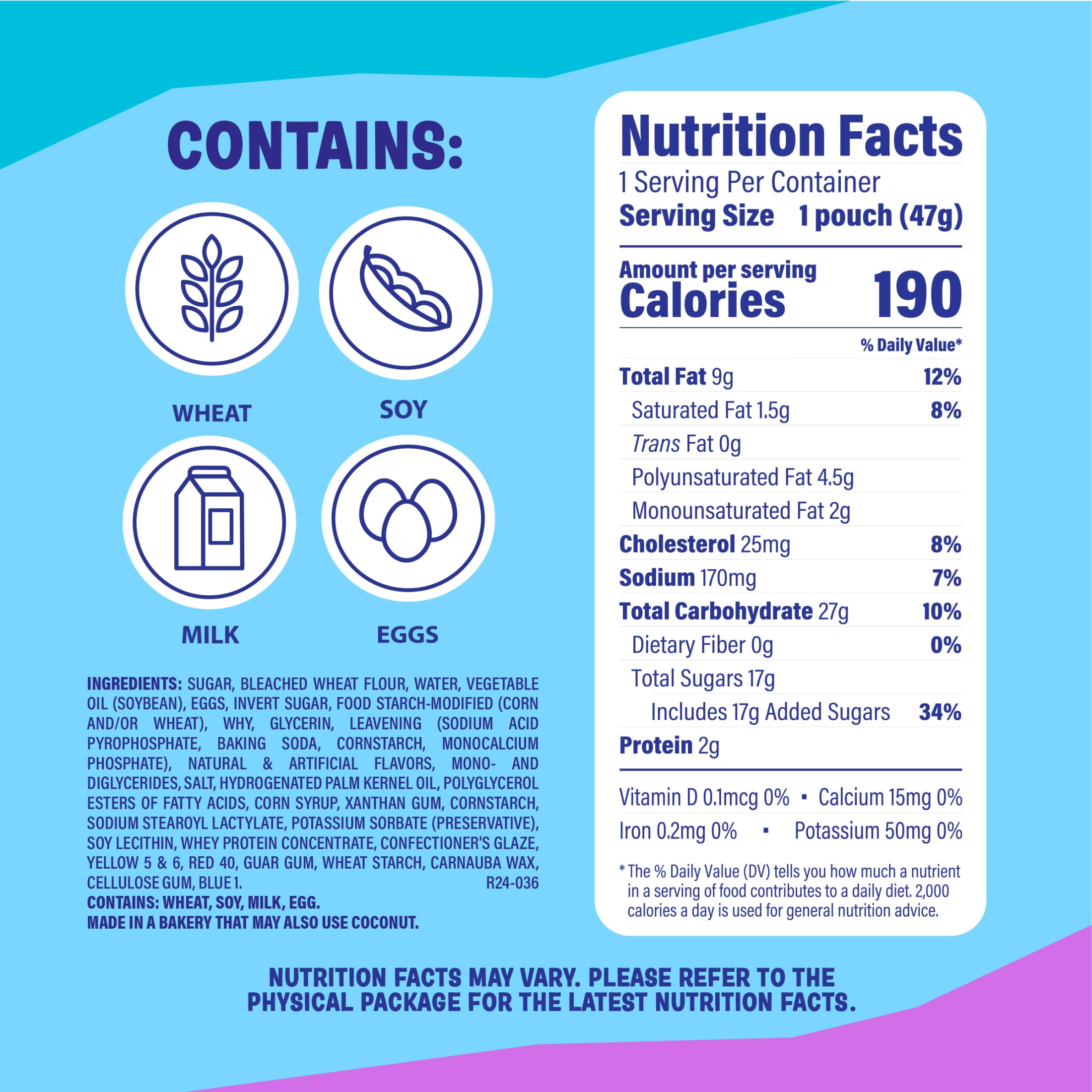Little Bites Party Cake Muffins, 4 Count, Cake and Sprinkles Mini Muffins, 1.65 oz Pouch
