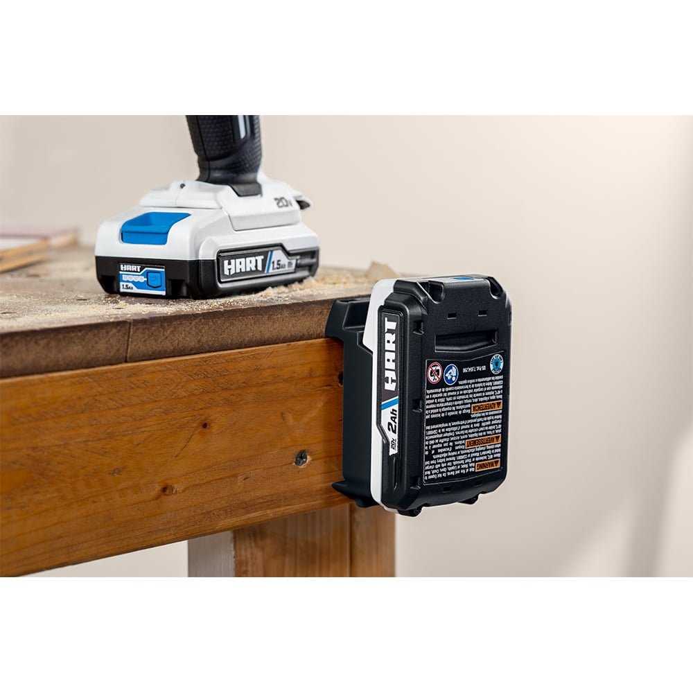 HART Single Port 20-Volt Battery Holder - Compatible with HART Garage Storage System