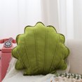 thumbnail image 4 of Hwkond Large Throw Pillows Seashell-shaped Pillow Sofa Bed Window Cushion Office Seat Lumbar Support,light green, 4 of 5