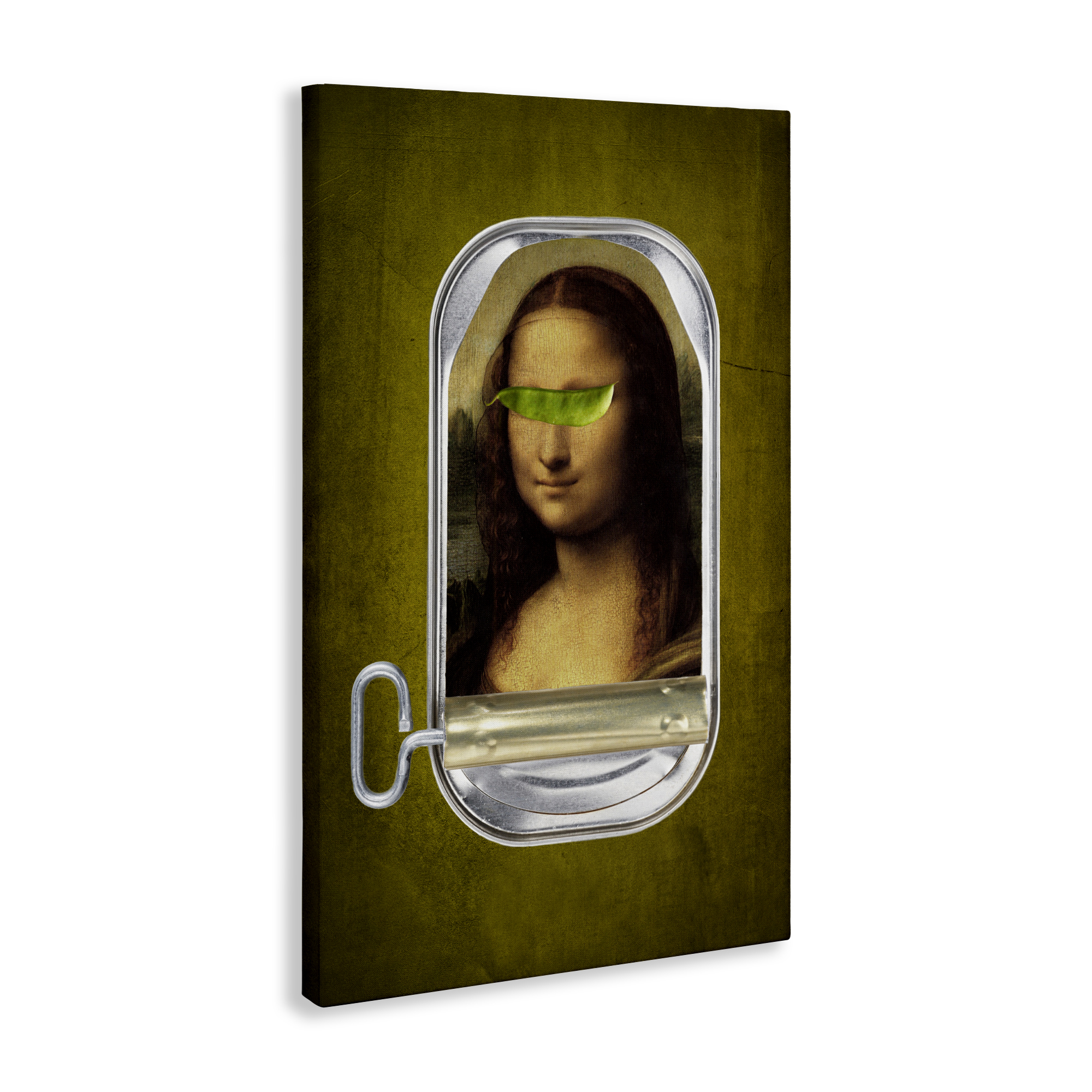 Canned Mona Lisa Canvas Wall Art, design by Elo Marc