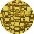 thumbnail image 1 of Ahgly Company Machine Washable Indoor Round Transitional Dark Bronze Brown Area Rugs, 5' Round, 1 of 7