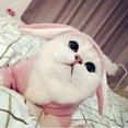 thumbnail image 4 of Dog Bunny Costume Rabbit Shape Hoodie with Ears Winter Pullover Sweatshirt, 4 of 4