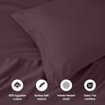 thumbnail image 5 of Superior 1000 Thread Count Egyptian Cotton Sheet Set, Deep Pocket Bed Sheets, King, Plum, 5 of 13