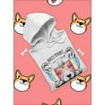 thumbnail image 3 of Cute Corgi Don't Worry Hoodie Women -Image by Shutterstock, Female Medium, 3 of 4