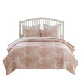 thumbnail image 6 of Greenland Home Fashions Mariposa Blossom and Butterfly Pink Matelassé Reversible Coverlet Set, 2-Piece Twin/XL, 6 of 9