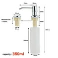 thumbnail image 5 of 350ml Stainless Steel Sink Soap Dispenser Liquid Soap Bottle Manually Pressing Soap Lotion Dispenser Kitchen Accessories Funnel, 5 of 6