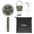 thumbnail image 4 of Camelion Rechargeable Camping Fan with LED Light – 2-in-1 Quiet Fan & Dimmable Light, USB & Battery Powered, Tripod Base, 4 of 11
