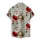 thumbnail image 4 of Tops Para Hombre Tops Con Estampado Navideño Botones Casuales Playa Camisa de Manga Corta Descubierta Sin Posicionamiento Blusa Odeerbi  ODB179625, 4 of 7