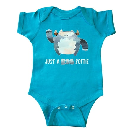 

Inktastic Just a Big Softie Cute Winter Yeti Gift Baby Boy or Baby Girl Bodysuit