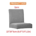 thumbnail image 5 of Funda protectora para silla de comedor, funda protectora universal para muebles de oficina, Protector exterior, funda giratoria, suministros para el hogar, gris plateado, 2 paquetes tholdsy HA012490-03, 5 of 5