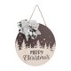 thumbnail image 4 of Letrero Navideño De Madera, Decoraciones Navideñas Para Puertas, Letrero Colgante Con Cuerda, Textura Clara Redonda, Antidecoloración Para Festivales, 4 of 7