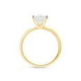 thumbnail image 5 of Solitaire Style, 1 3/4 cttw 8MM Round Cut Lab Created Moissanite Diamond Engagement Ring In 14K Yellow Gold Over Sterling Silver (G-H Color, VVS1 Clarity, 1.75 Cttw)-9, 5 of 8