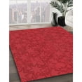 thumbnail image 3 of Ahgly Company Tapis Rond Lavable en Machine Intérieur Transitionnel Rouge, 4 Pieds Rond, 3 of 7