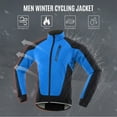 thumbnail image 3 of Jersey Men Cycle Jacket Waterproof Windproof Thermal Fleece Bike Jersey   Riding Running Autumn Winter Jacket Coat, 3 of 7