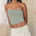 thumbnail image 4 of Women's Double Layer Strapless Tube Top - Backless Sleeveless Bandeau Crop Top for Summer, 4 of 9