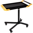 thumbnail image 4 of Adjustable Height Mobile Work Table, Rolling Tool Tray for Garage, Shop, and DIY Projects - Heavy Duty Steel, 34-48 inch Height Range, Yellow+Black, 4 of 14