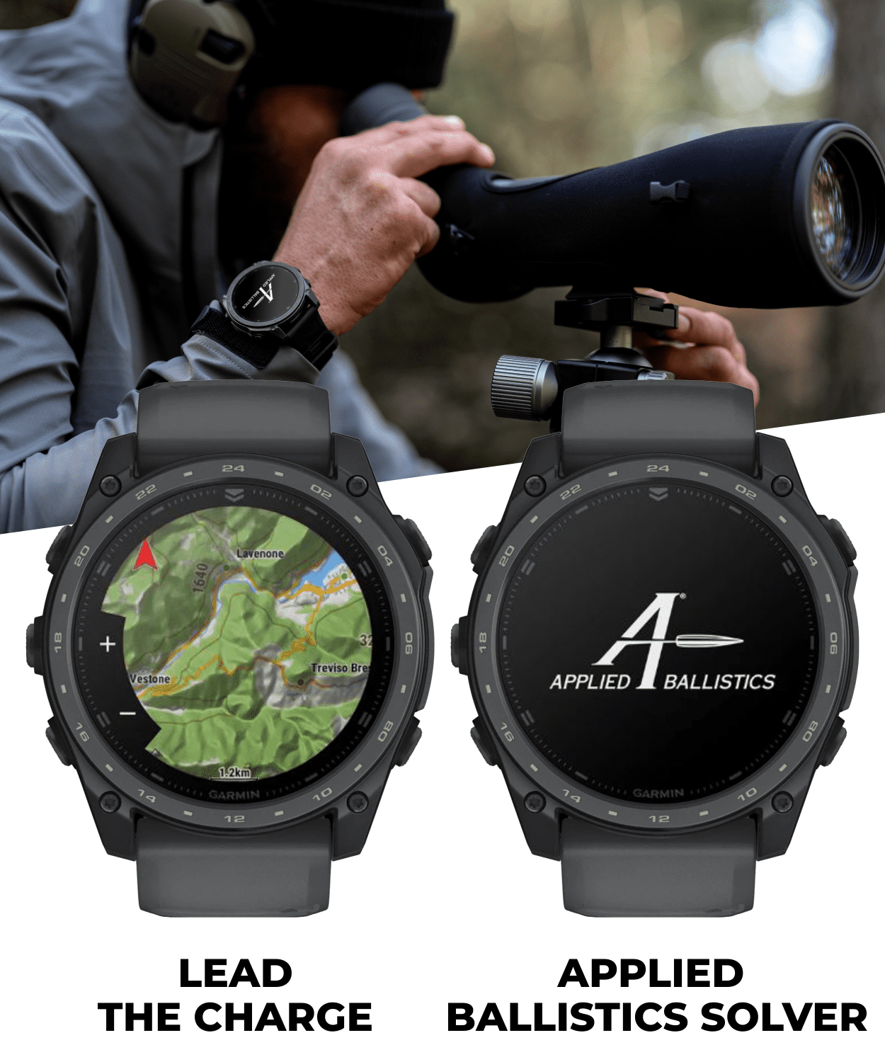 Garmin Tactix 8 51mm Cerakote, Premium Tactical GPS Smartwatch, AMOLED Display, Applied Ballistics Solver, Slate Gray Premium Cerakote Coating w/ Wearable4U Black Earbuds Bundle