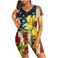 thumbnail image 1 of Birdeem Ensemble de Cyclisme Deux Pièces pour Femmes T-Shirt à Manches Courtes Col Rond + Shorts Taille Haute, 1 of 9