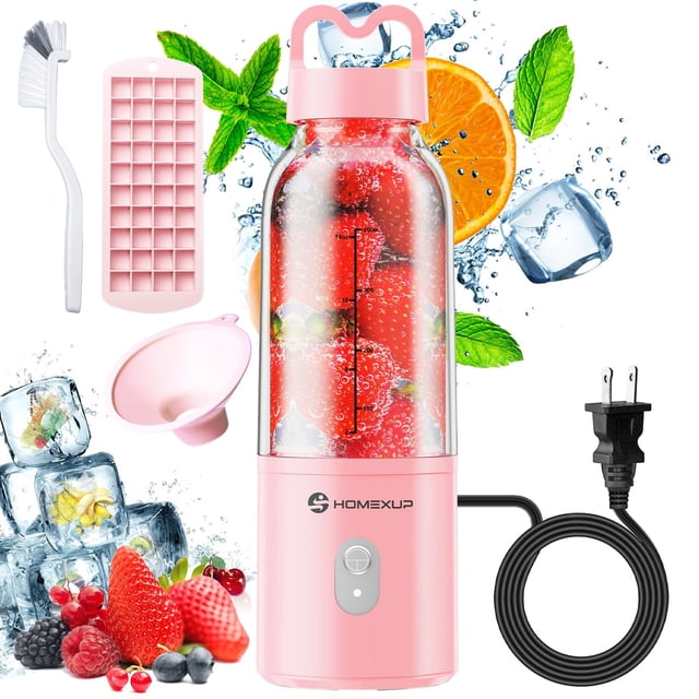 Licuadora personal portátil HOMEXUP 500 ml 175 W (rosa)