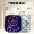 thumbnail image 2 of 4Pcs Pot Holder for Kitchen, Beautiful Starry - Hued Dreamcatcher Composition Square Heat Resistant Hotpads, 8x8in Non Slip Dirt-Proof Kitchen Cook Oven Potholders Machine Washable, 2 of 5