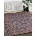 thumbnail image 3 of Ahgly Company Machine Washable Indoor Square Industrial Modern Chestnut Brown Area Rugs, 5' Square, 3 of 7