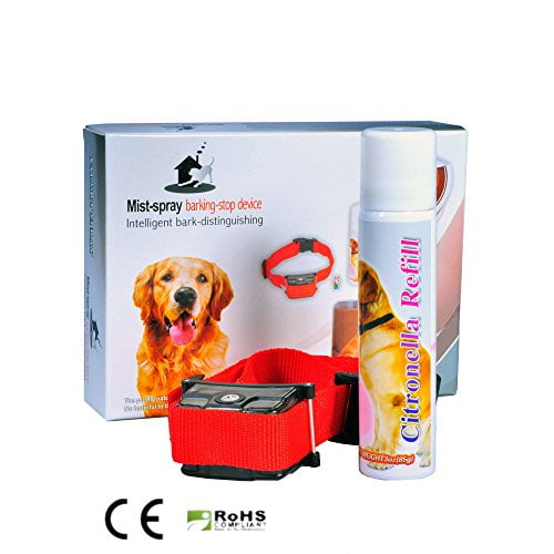 Amadog JB05 Citronella Mist-Spray Battery Operated Dog Bark Training E Collar, Citronella refill 30z/85g - 24 pcs