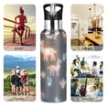 thumbnail image 7 of Yayeee 33oz Insulated Water Bottle Double Wall Stainless Steel with Flip Straw Lid, Neon Llamas Pattern, 7 of 7