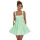 thumbnail image 1 of Vestido de regreso a casa de Dessiny, cuello redondo, cuello redondo, cuello cuadrado 2025, cuello cuadrado, corto, ajustado, minivestido de baile, vestidos de los años 60 con lazo en la espalda US10, 1 of 6