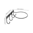 thumbnail image 4 of Estante de hierro para pared con 4 ganchos para exhibir pelotas de baloncesto, ideal para fútbol, fútbol y baloncesto. Soporte resistente para macetas, ideal para decoración del hogar, jardín y gara, 4 of 5