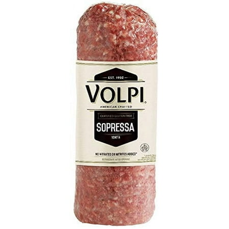 Volpi Pulled Cut Sopressa Salame – Bulk Vacuum Pack 2.5 Pound – 3 per case.