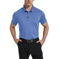 thumbnail image 2 of TELALEO Men's Short Sleeve Polo Golf Shirt, Casual Collared T-Shirt, 3 Pack, Size M, 2 of 7