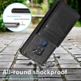 thumbnail image 5 of Funda de piel sintética estilo empresarial para Huawei Mate 20 con tarjetero, función billetera, función de soporte vertical, protección contra caídas, duradera., 5 of 5