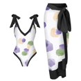 thumbnail image 1 of Aayomet Plus Size Bathing Suit for Women Up Two Piece Swimsuits Vintage Swimsuit Two Piece Retro Halter Ruched High (Purple, L), 1 of 3