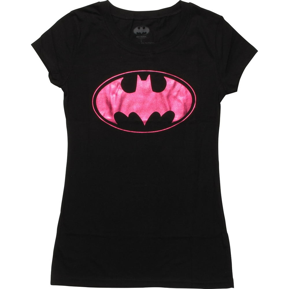 Batman - Batman Batgirl Purple Foil Logo Juniors T-Shirt - Walmart.com ...