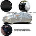 thumbnail image 3 of KOUKOU Station Wagon Car Cover Waterproof All Weather for Automobiles, Size A11（178-190 inch）,Silver, 3 of 6