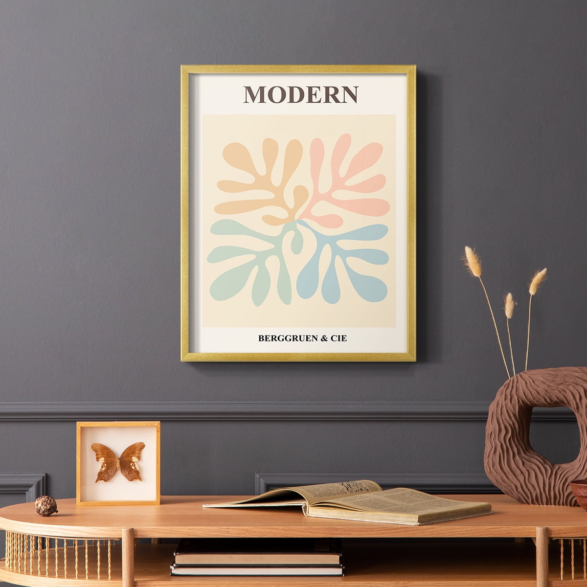 Matisse CXI Framed Print in Gold Solid Wood 11 x 14 Framed Print