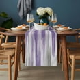 thumbnail image 2 of Purple Gray Table Runner - 70 Inch Long, Kitchen Dining Table Runner Dresser Scarves, Vintage Country Abstract Gradient Aesthetic Farmhouse Decor for Coffee Tables Wedding Party Banquet, 2 of 8