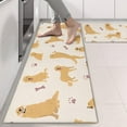thumbnail image 2 of Kitchen Rugs Sets Of 2,Golden Retriever with Bones and Paws Anti Fatigue Kitchen Mat Rugs Non Slip Washable,Decorative Kitchen Floor Mats for Kitchen,Sink,Laundry,17"X47", 2 of 5