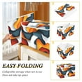 thumbnail image 2 of Yayeee Collapsible Cube Storage Bin with Lid Fabric Closet Decorative Basket with Handles, Abstract Wavy, 2 of 7