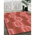 thumbnail image 3 of Ahgly Company Machine Washable Indoor Rectangle Transitional Tomato Red Area Rugs, 6' x 9', 3 of 7
