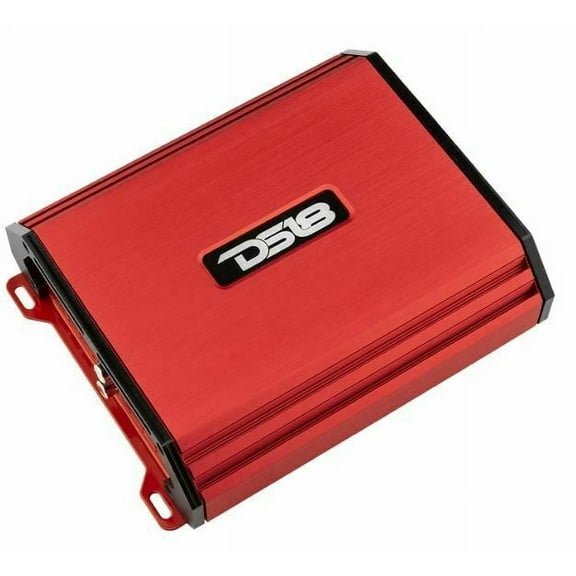 DS18 S-1100.2/RD Car Audio Amplifier  Full-Range, Class Ab, 2 Channel Amplifier, 1100 Watts Red